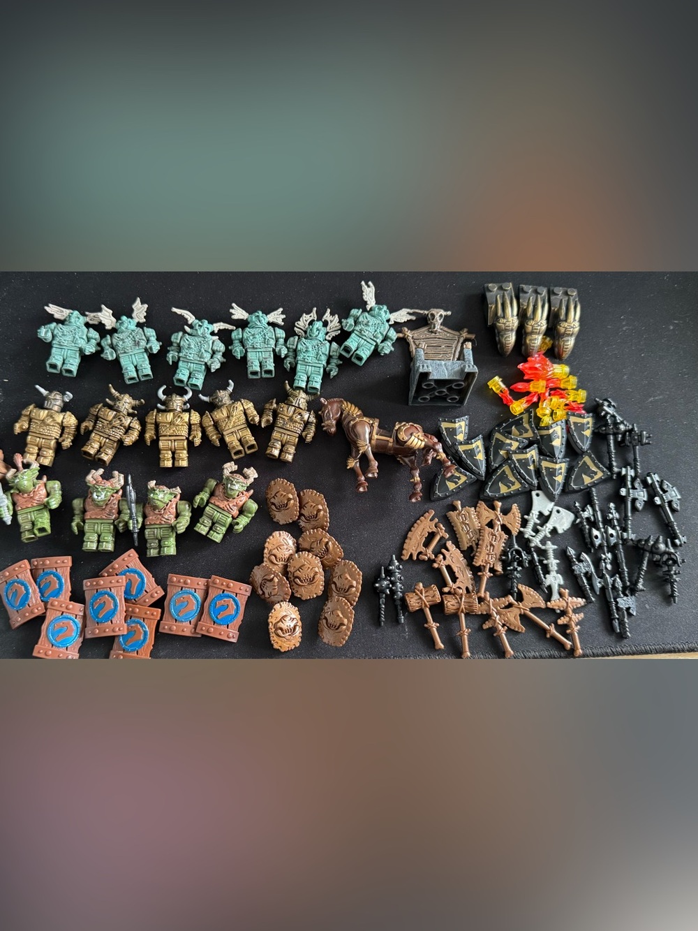 Vintage Mega Bloks Dragons Krystal Wars Castle Lot Figures Blocks Orbs Weapons